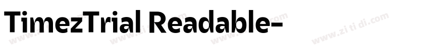 TimezTrial Readable字体转换 TimezTrial Readable字体转换